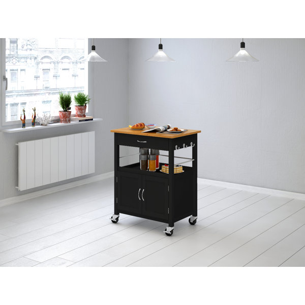 Andover Mills™ Mcconnell 28.75'' Kitchen Cart with Locking Wheels